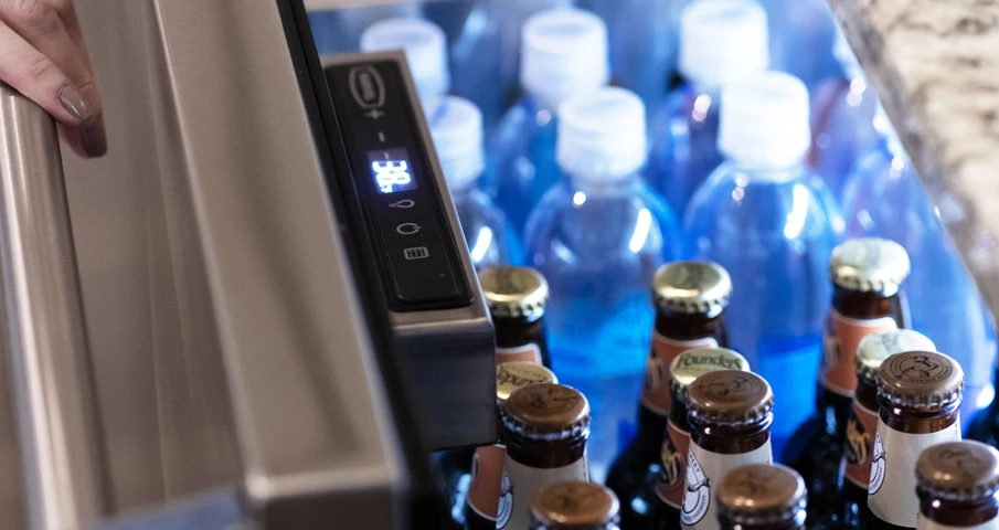 Marvel BrightShield antimicrobial LED lighting inside a refrigerator